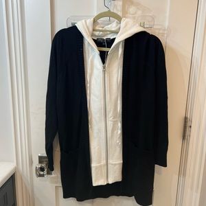 Central Park West sweatshirt cardigan.